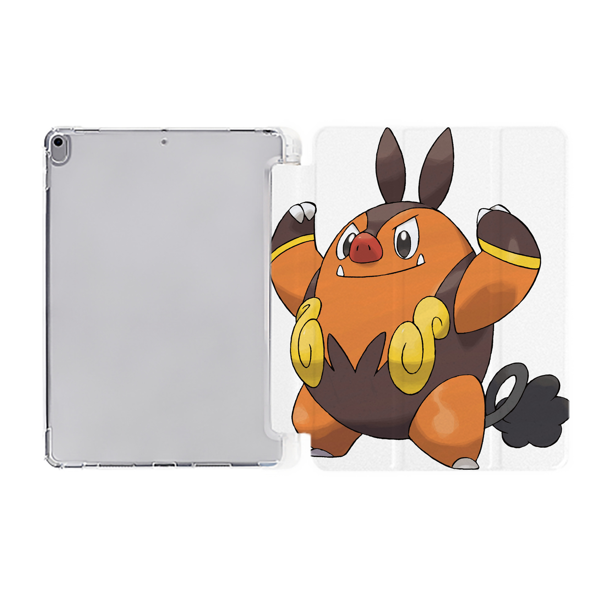（画像用） ポケットモンスター Pokémon IPad ケース ペン収納付き 三つ折りスタンド PUレザー×シリコン 対応機種9.5/10.5/10.9インチ